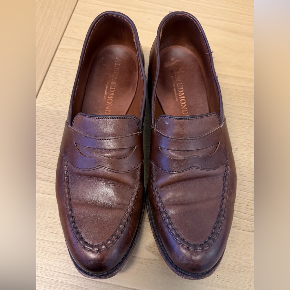 Allen Edmonds Men's Randolph Leather Penny Loafers - Dark Brown